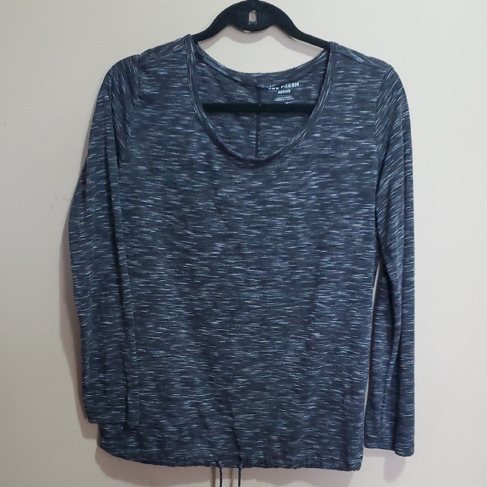 Women's Gray Long Sleeve Top Size Large